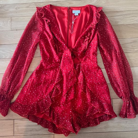 Finders Red Romper - Picture 2 of 2